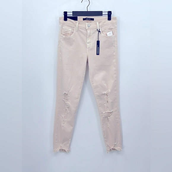 J Brand Mid Rise Distressed Capri Skinny Jeans - Picture 3 of 6